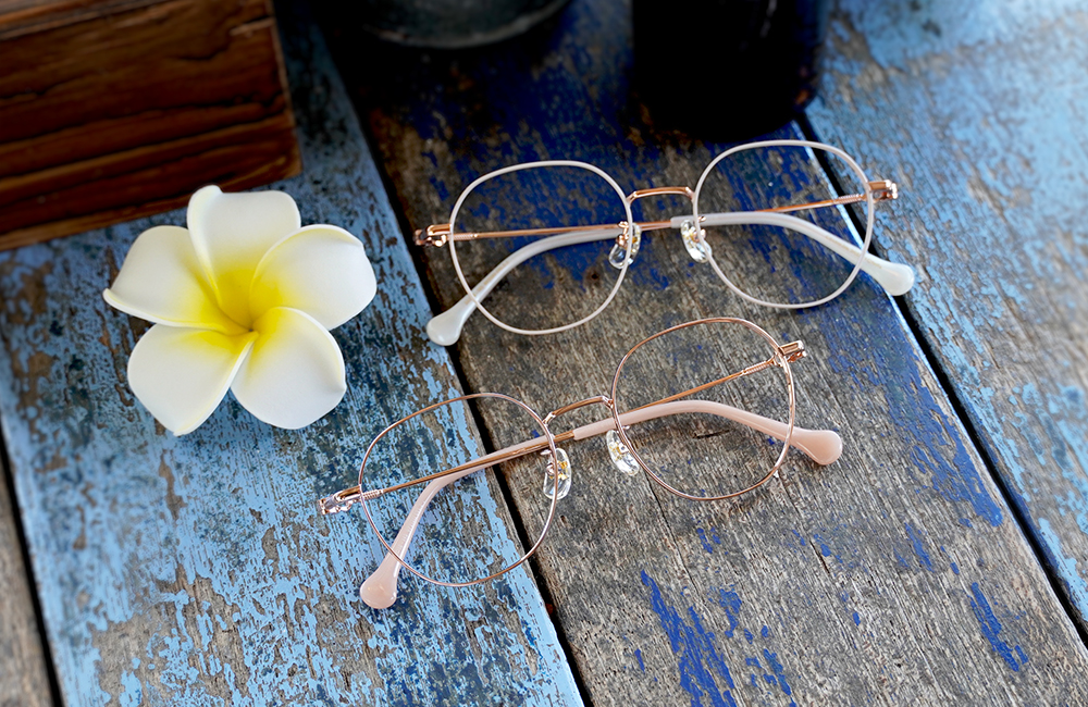 ONE PIECE |騙人布-銀河小彈珠 多邊框眼鏡|珠光白