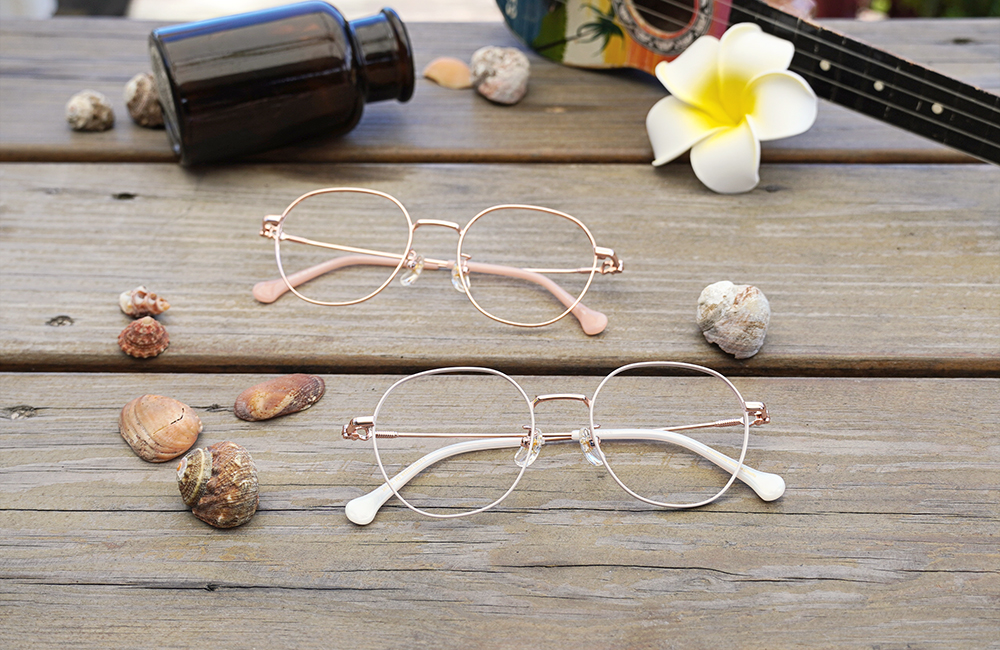 ONE PIECE |騙人布-銀河小彈珠 多邊框眼鏡|珠光白