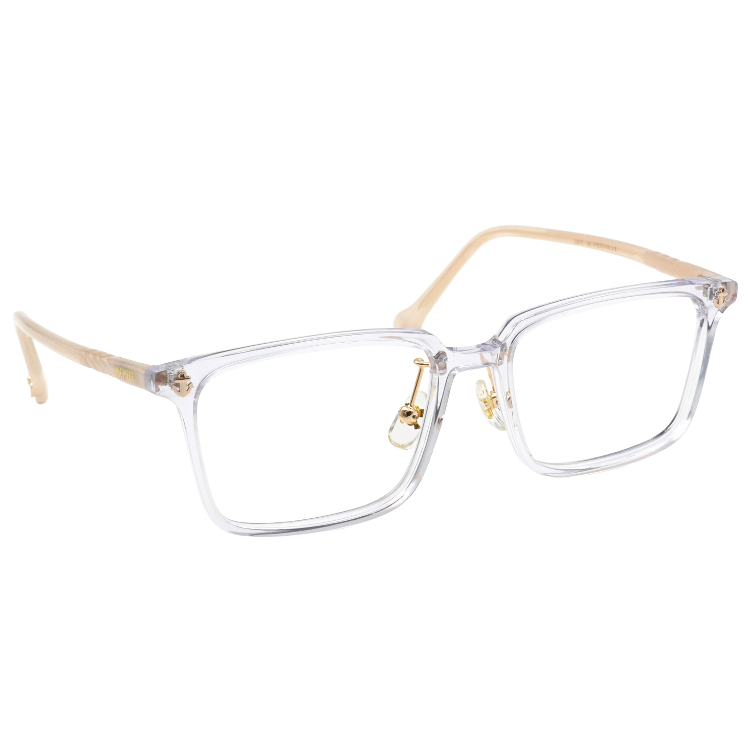 ONE PIECE |魯夫-太陽神尼卡 方框眼鏡|透化白