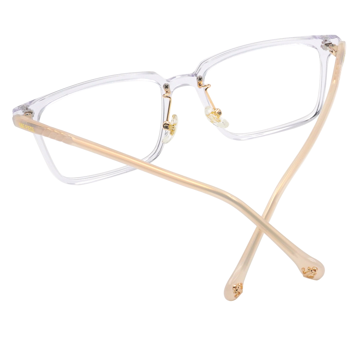 ONE PIECE |魯夫-太陽神尼卡 方框眼鏡|透化白