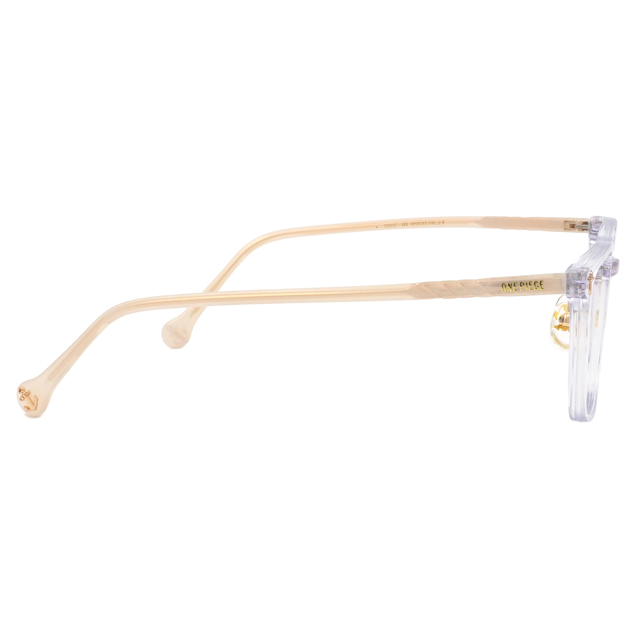 ONE PIECE |魯夫-太陽神尼卡 方框眼鏡|透化白