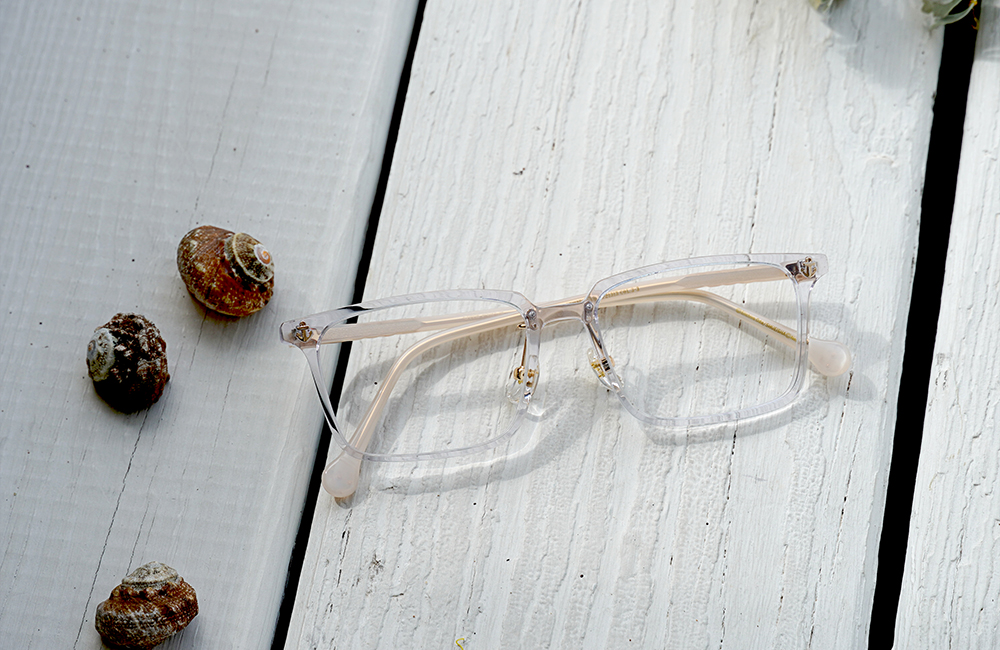 ONE PIECE |魯夫-太陽神尼卡 方框眼鏡|透化白