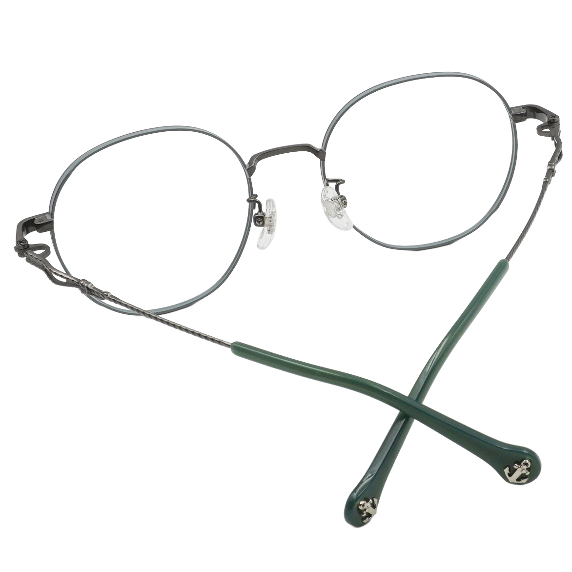 ONE PIECE |水手繩結 圓框眼鏡|碧海綠