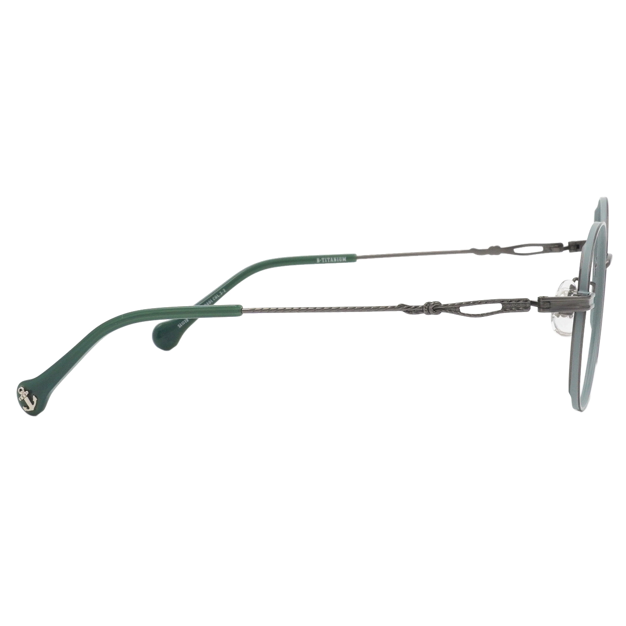 ONE PIECE |水手繩結 圓框眼鏡|碧海綠