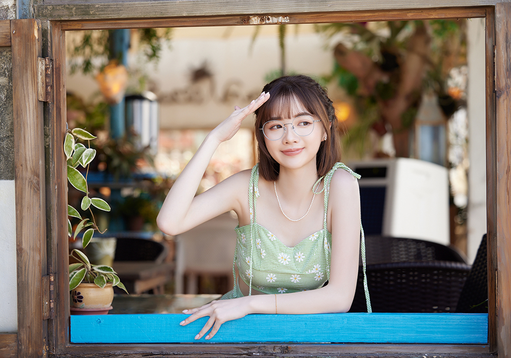 ONE PIECE |水手繩結 圓框眼鏡|碧海綠