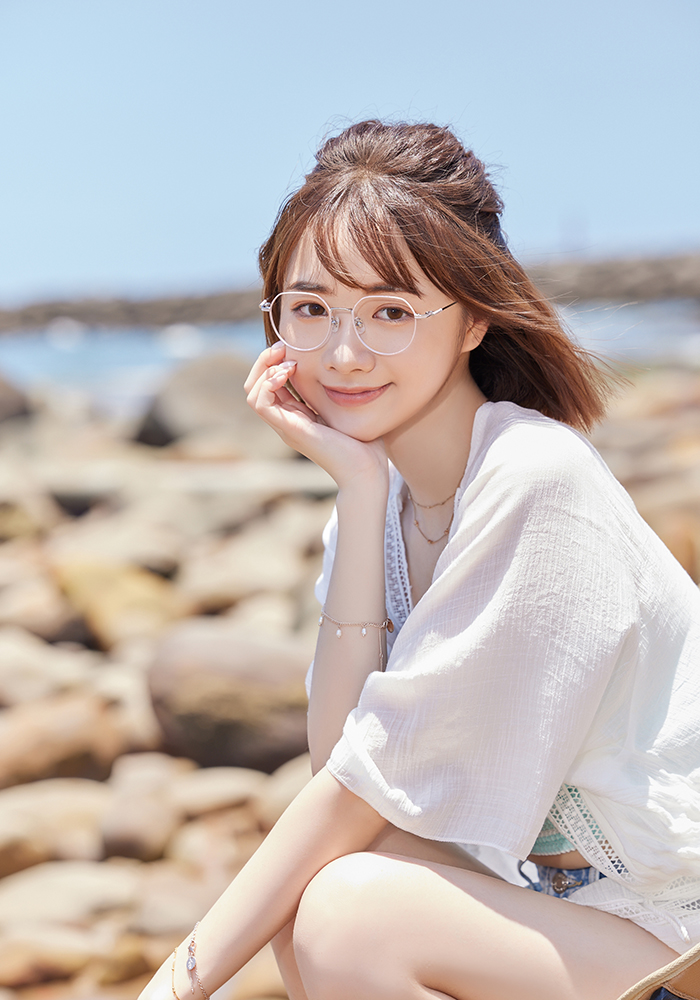 ONE PIECE |娜美-魔法天候棒 多邊框眼鏡|溫柔粉