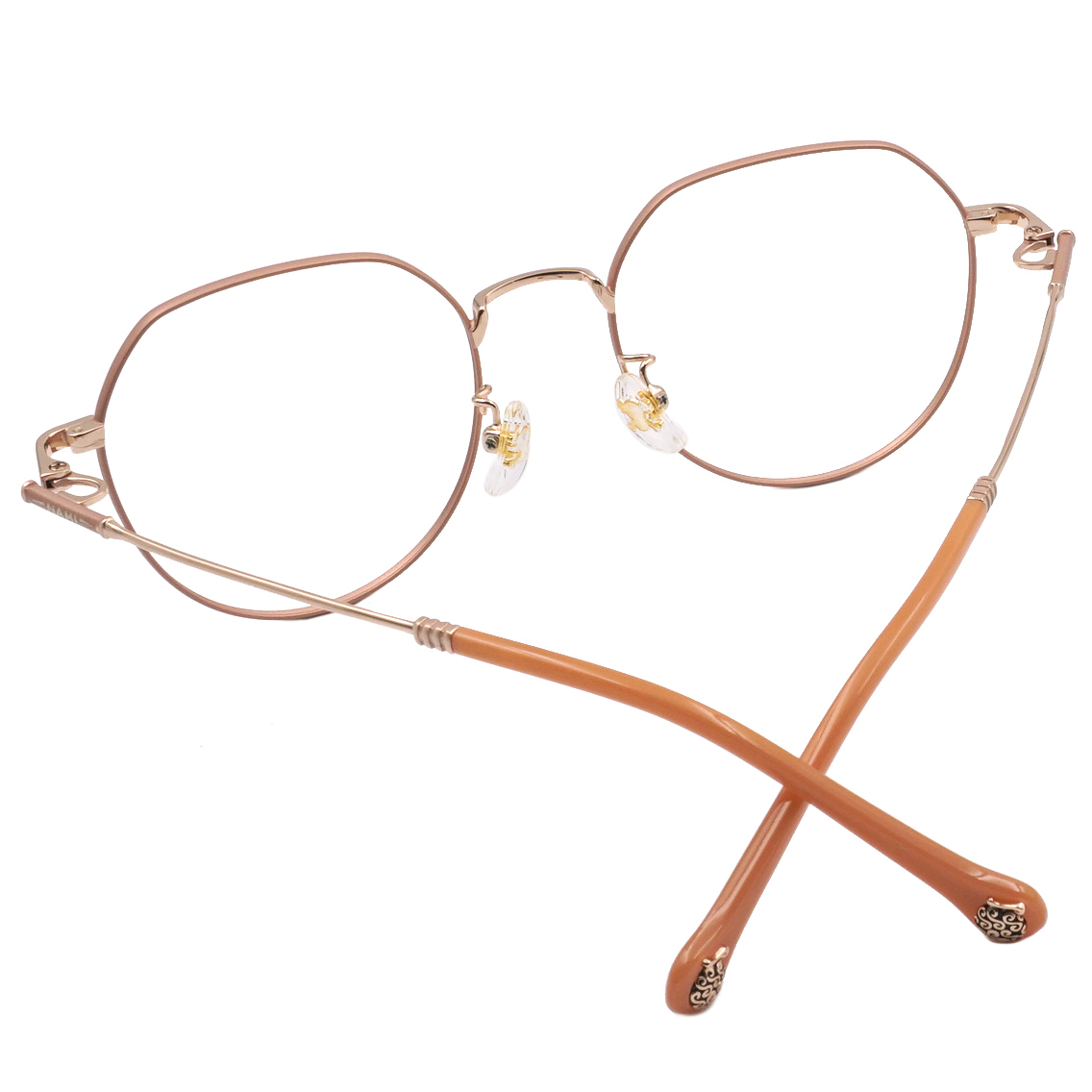 ONE PIECE |娜美-魔法天候棒 多邊框眼鏡|杏桃橘