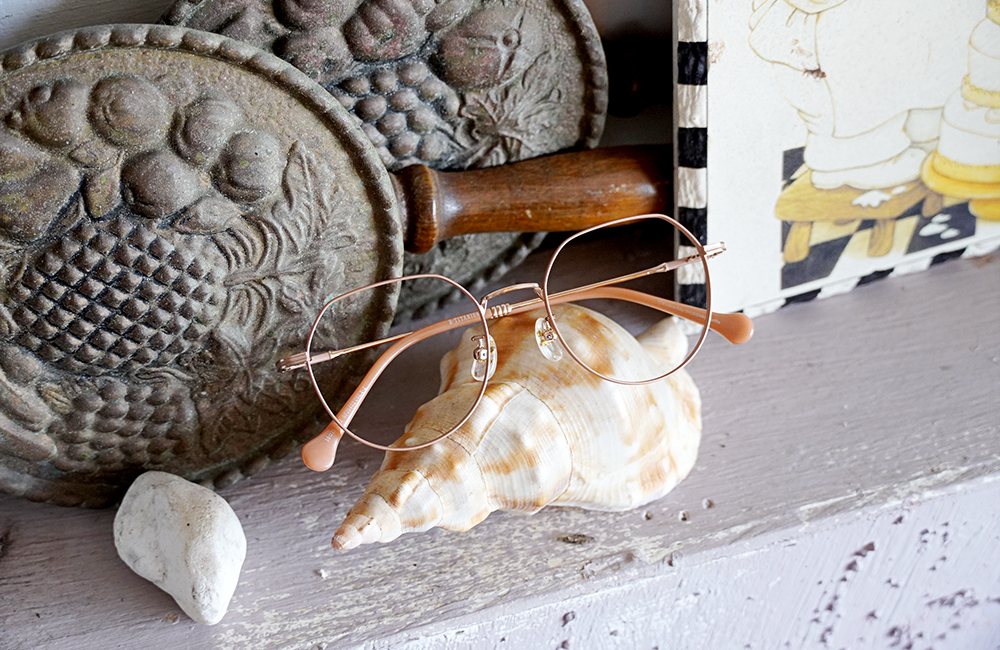 ONE PIECE |娜美-魔法天候棒 多邊框眼鏡|杏桃橘