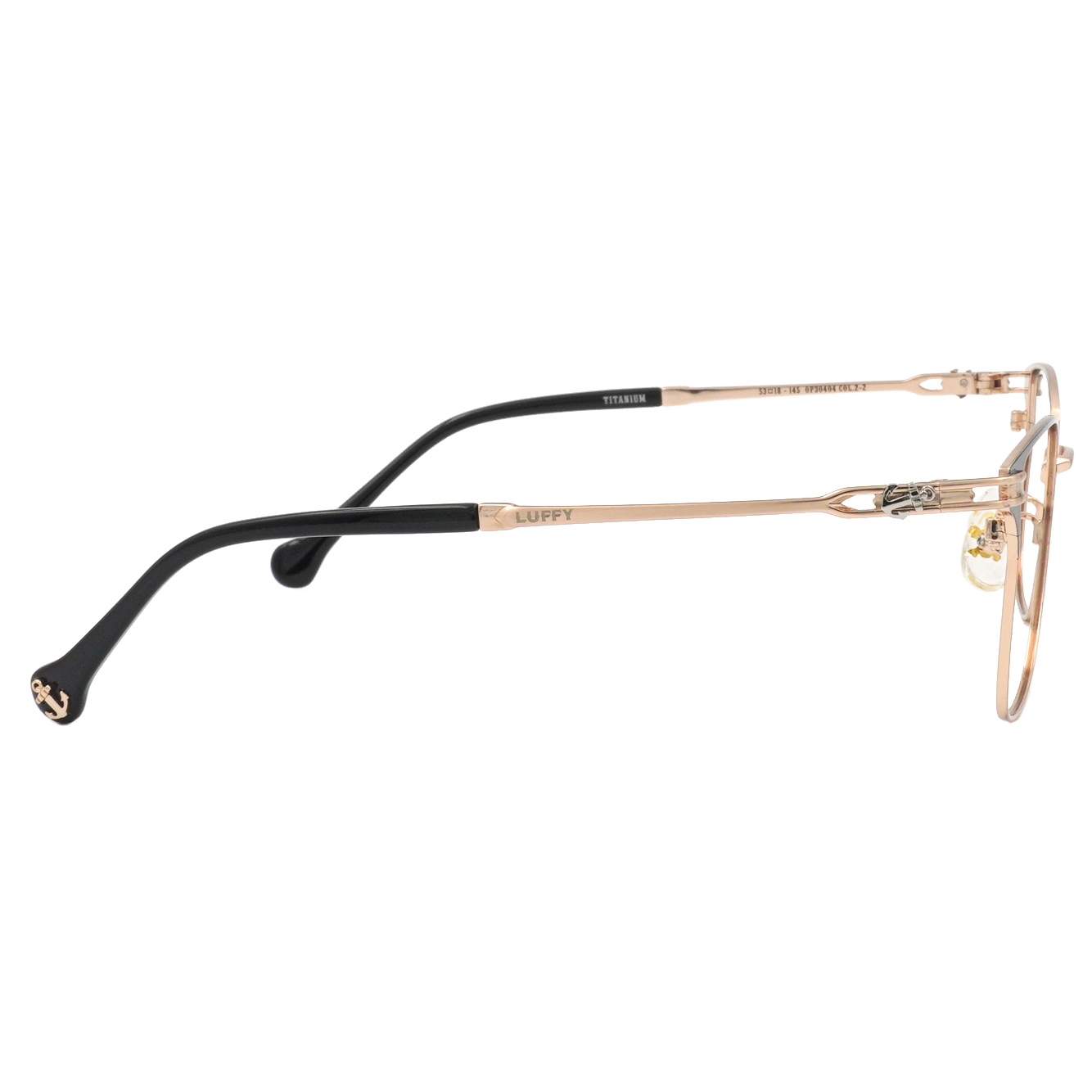 ONE PIECE |魯夫-友情羈絆船錨方框眼鏡|漸層黑金