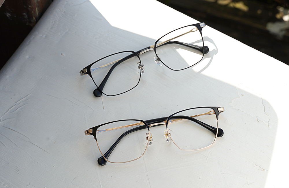 ONE PIECE |魯夫-友情羈絆船錨方框眼鏡|漸層黑金