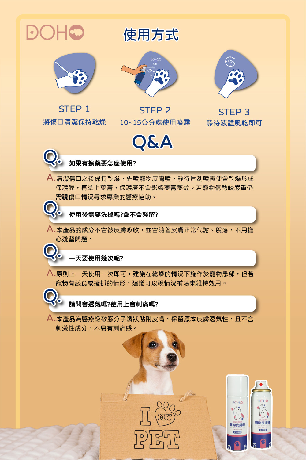 寵物皮膚噴