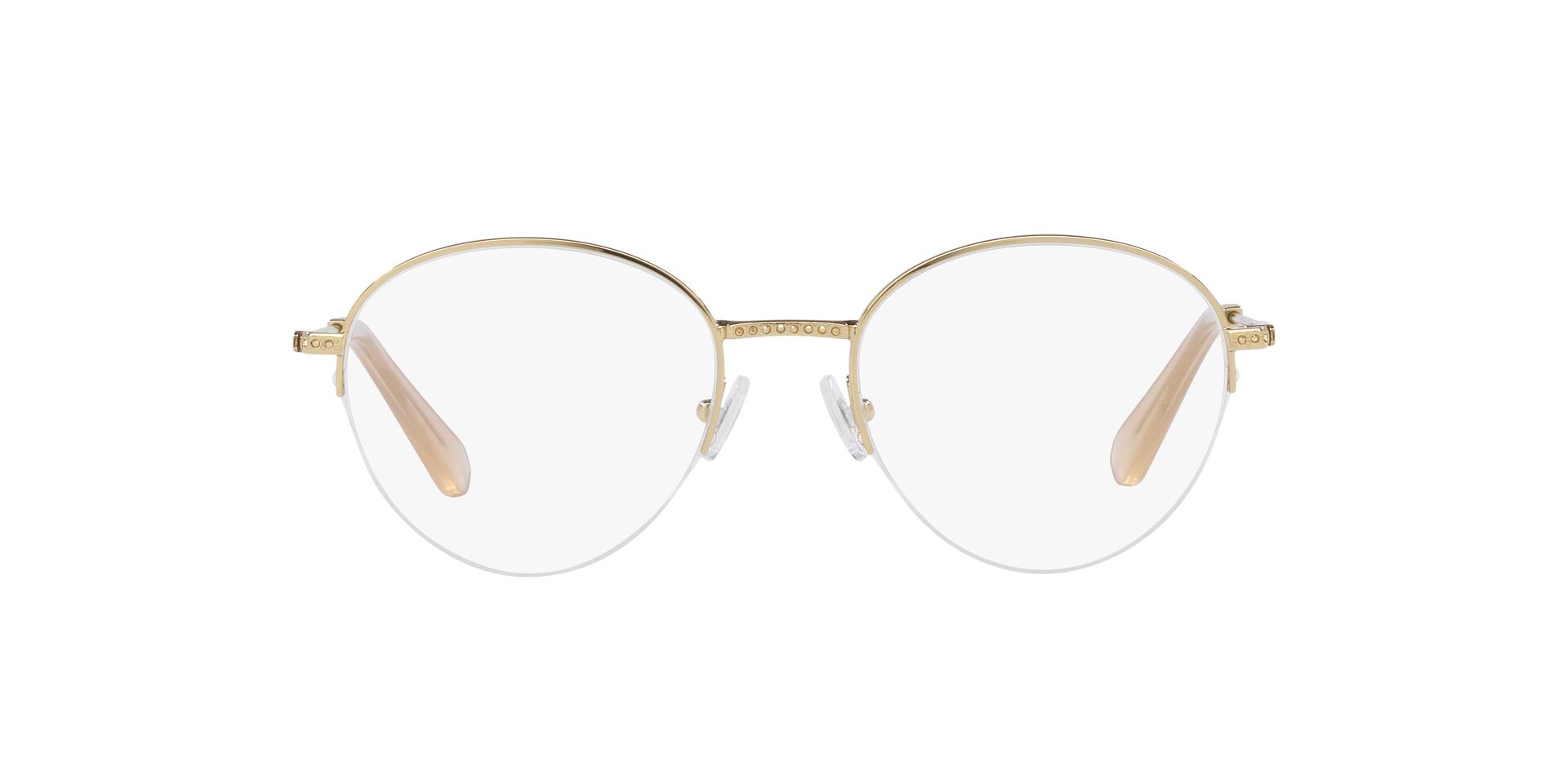 Swarovski |童話夢境圓框眼鏡 |柔和桃