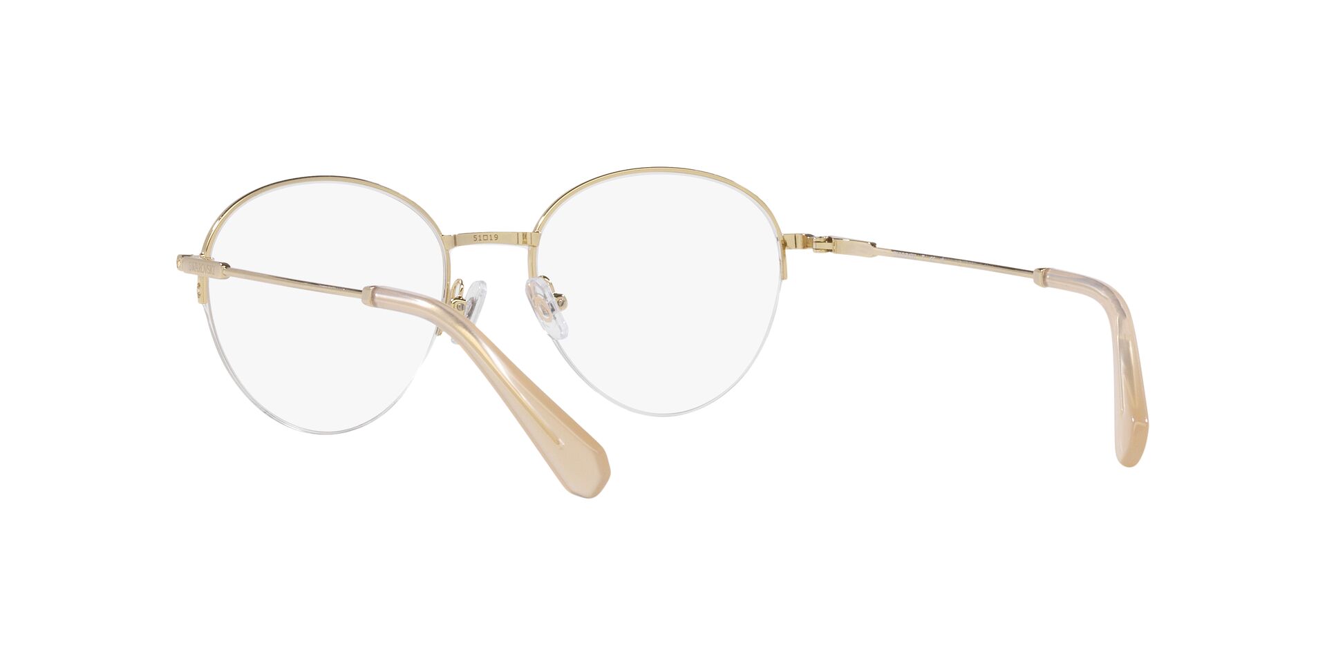 Swarovski |童話夢境圓框眼鏡 |柔和桃