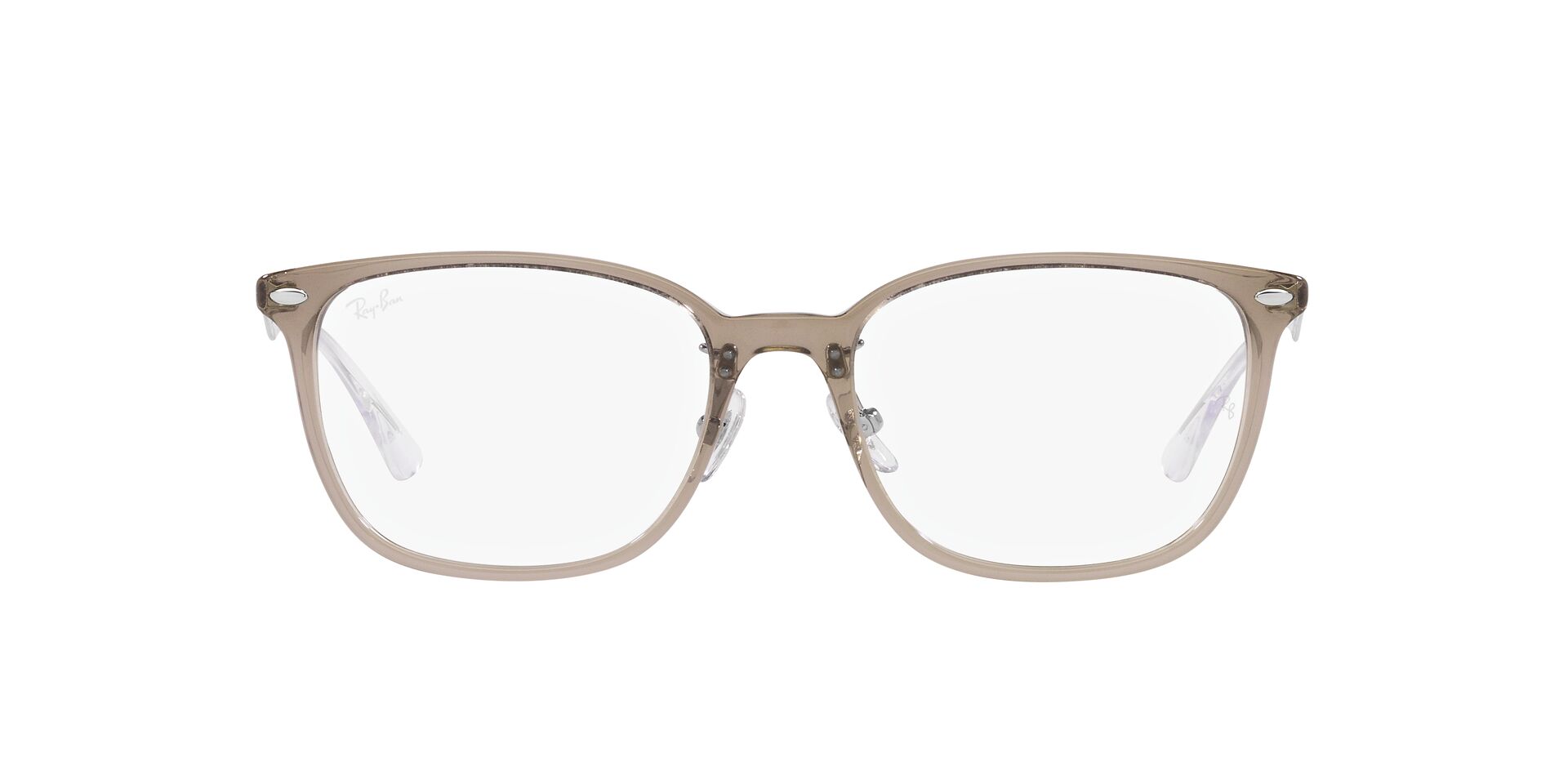 Ray Ban |暖和之境方框眼鏡 |霧感奶茶