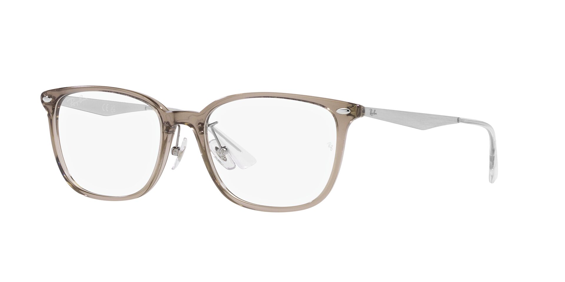 Ray Ban |暖和之境方框眼鏡 |霧感奶茶