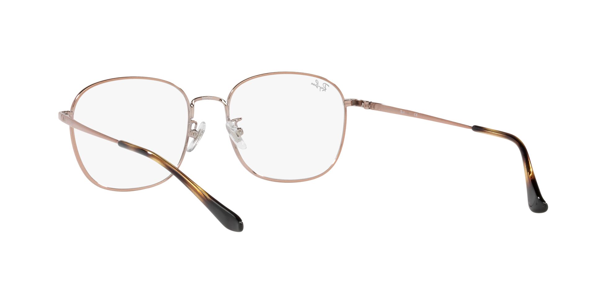 Ray Ban |獨特雙色拼接多邊框眼鏡 |粉膚花紋