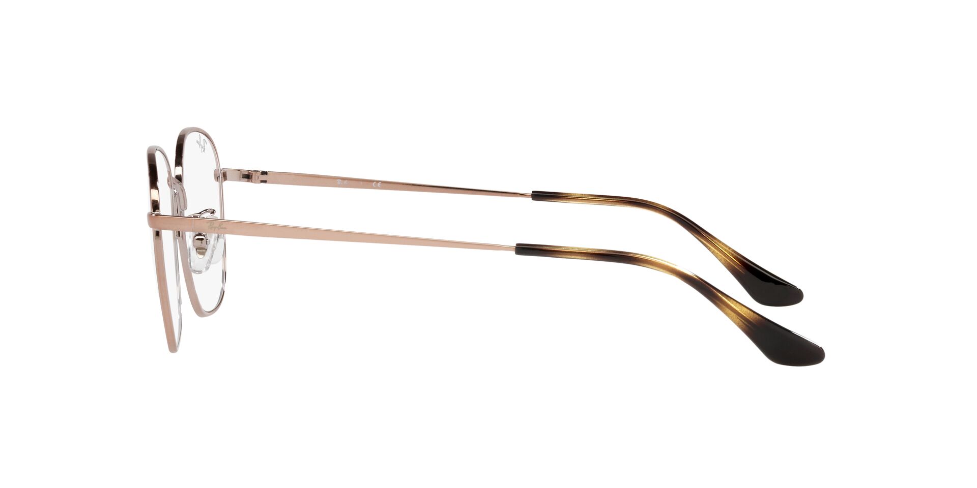 Ray Ban |獨特雙色拼接多邊框眼鏡 |粉膚花紋