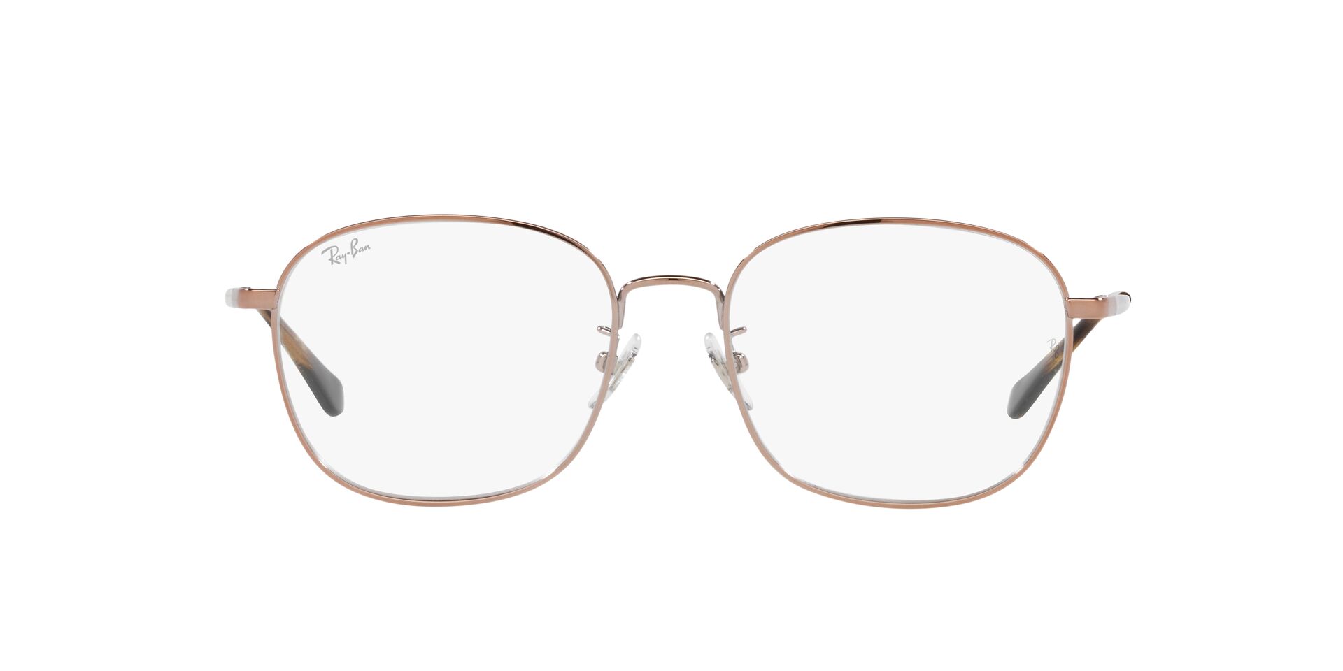 Ray Ban |獨特雙色拼接多邊框眼鏡 |粉膚花紋