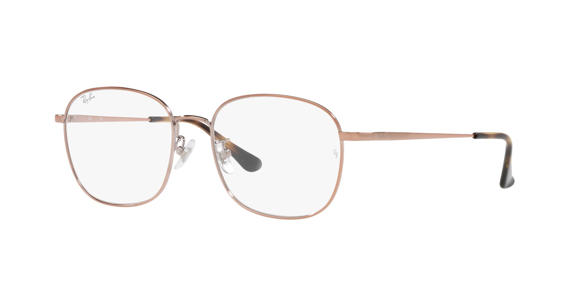 Ray Ban |獨特雙色拼接多邊框眼鏡 |粉膚花紋