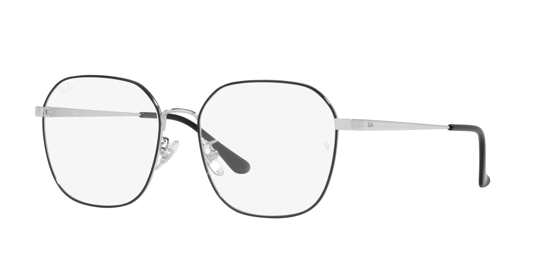 Ray Ban |質感光影多邊細框眼鏡 |銀河黑