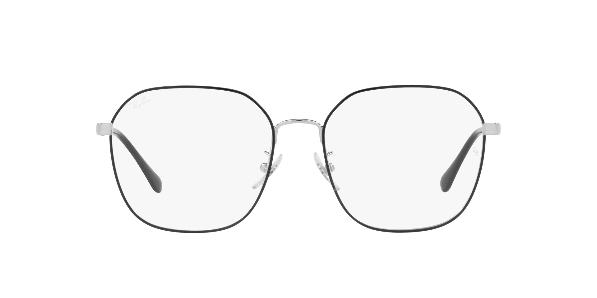 Ray Ban |質感光影多邊細框眼鏡 |銀河黑