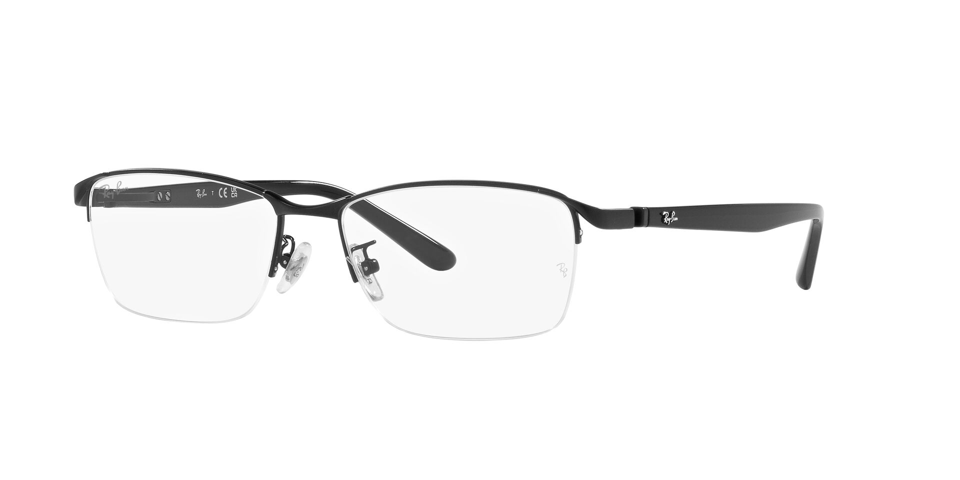 Ray Ban |科技細邊長方框眼鏡 |格調黑