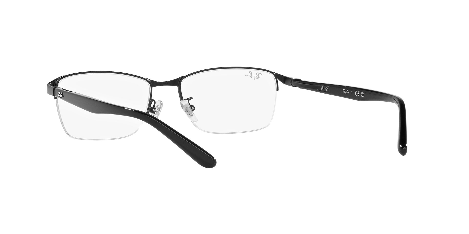 Ray Ban |科技細邊長方框眼鏡 |格調黑