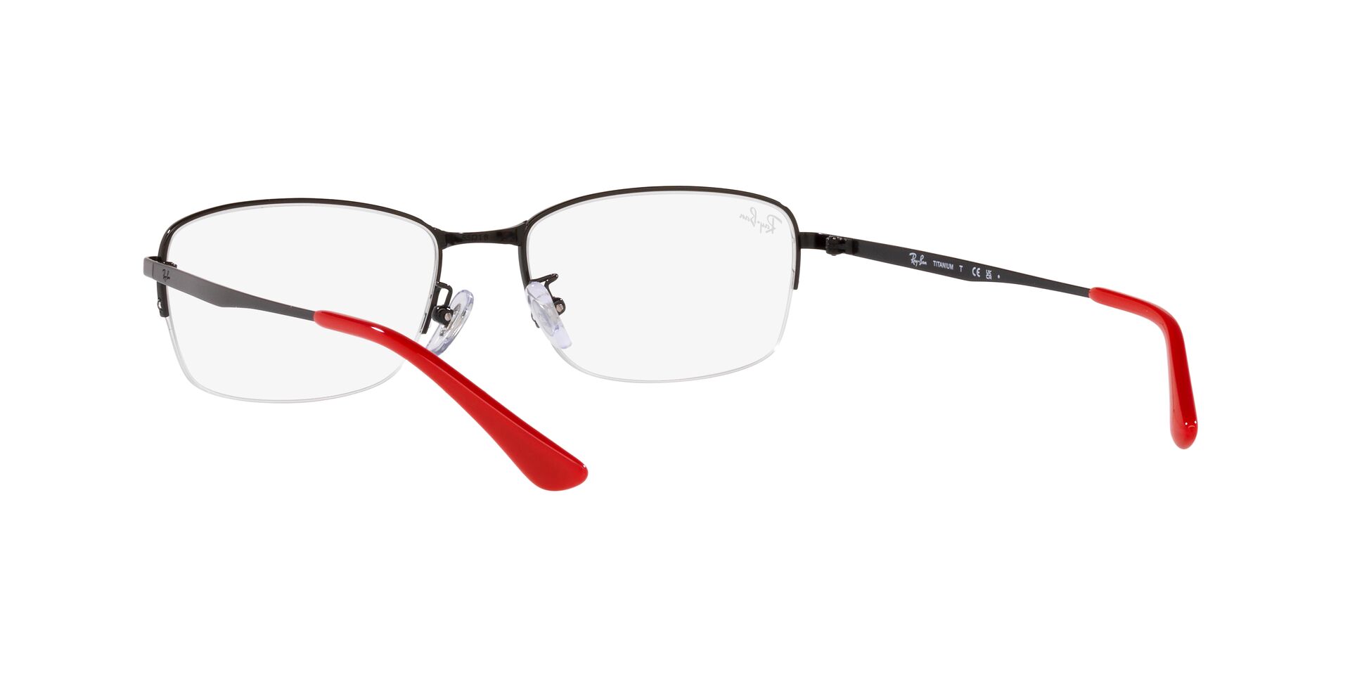 Ray Ban |光影時刻長方框眼鏡 |拼接黑紅