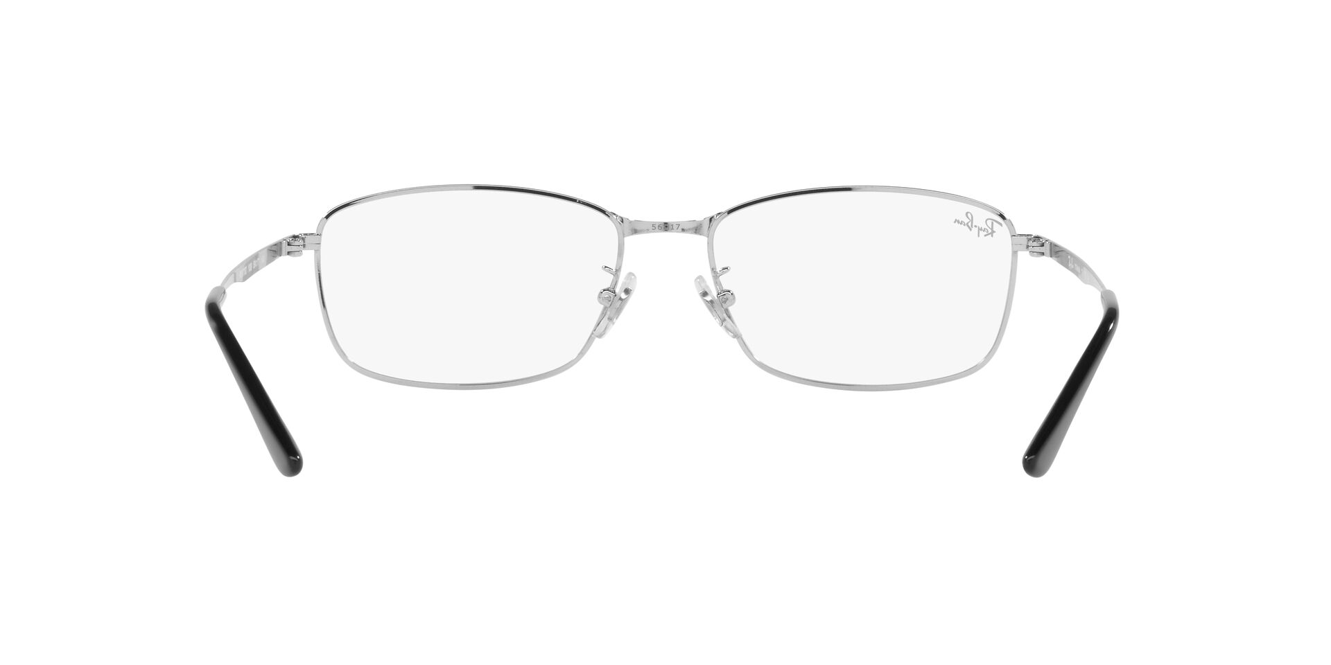 Ray Ban |精心長方框眼鏡 |冰晶透