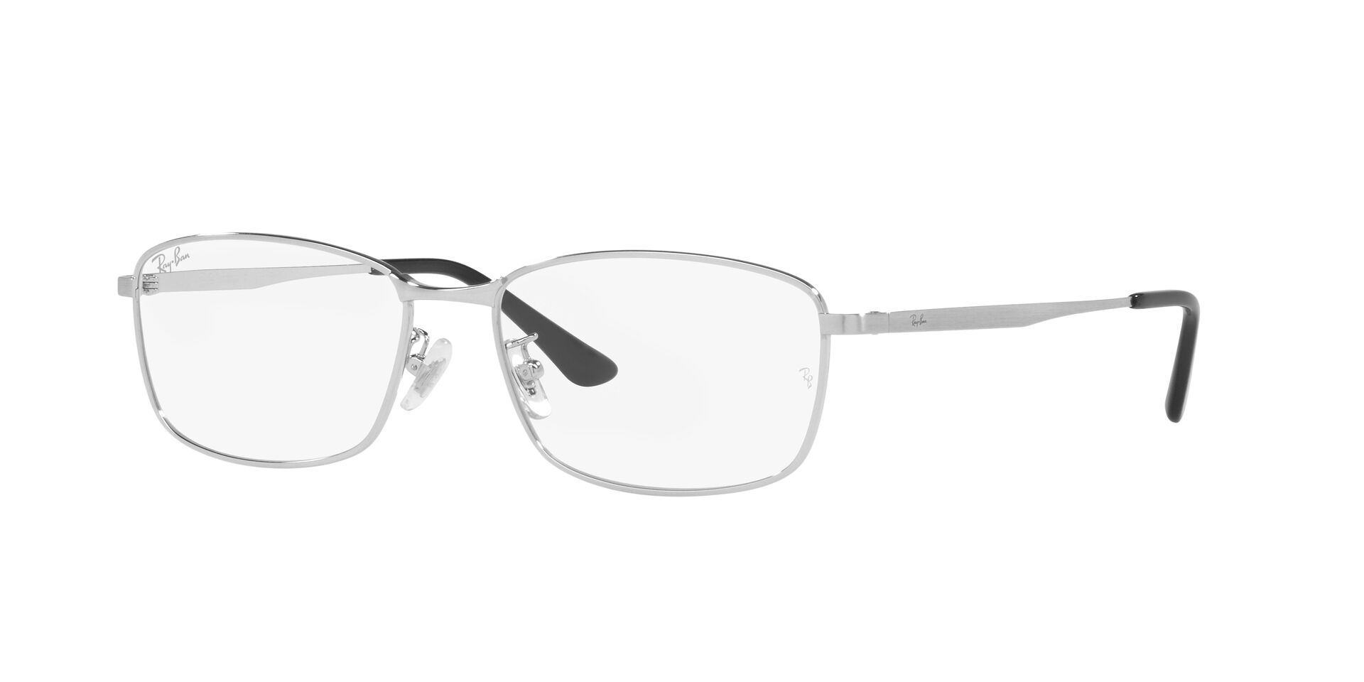Ray Ban |精心長方框眼鏡 |冰晶透