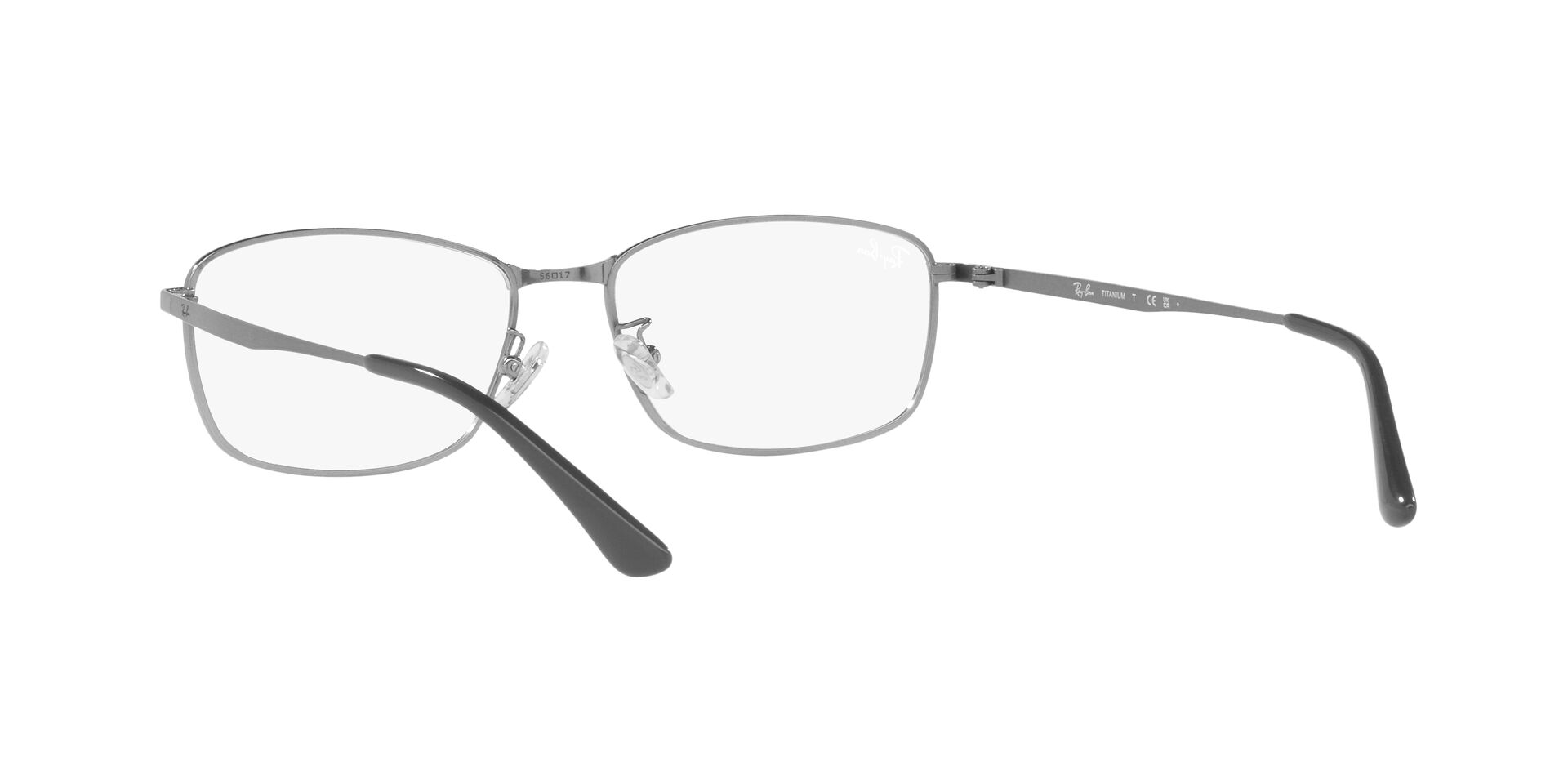 Ray Ban |精心長方框眼鏡 |夢幻銀