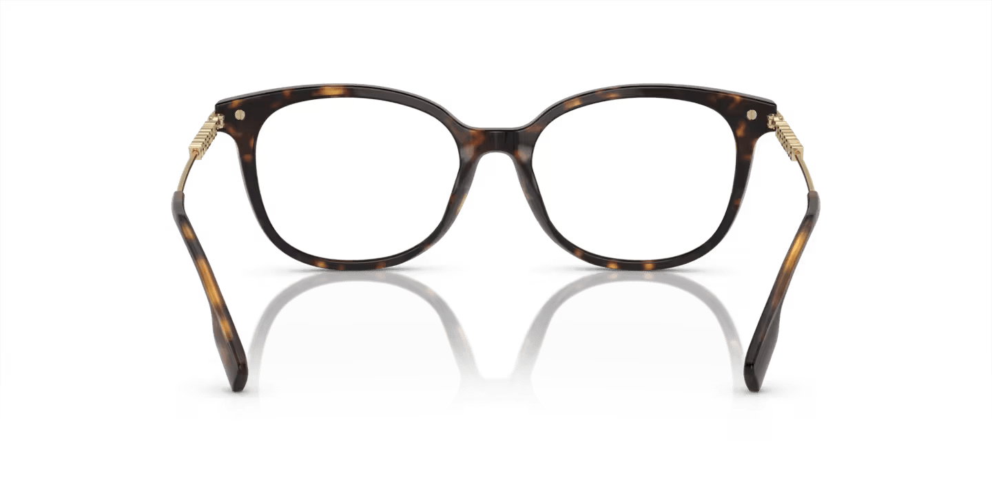 BURBERRY |獨特標誌圓框眼鏡 |現代玳瑁