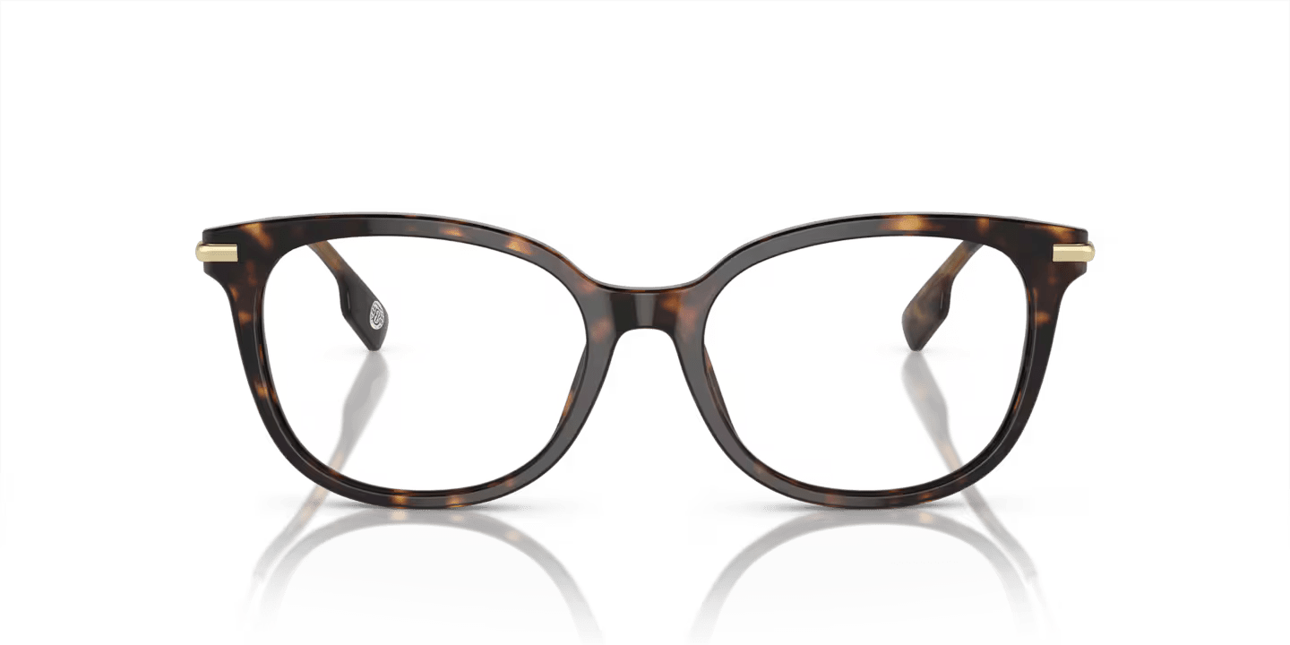 BURBERRY |獨特標誌圓框眼鏡 |現代玳瑁