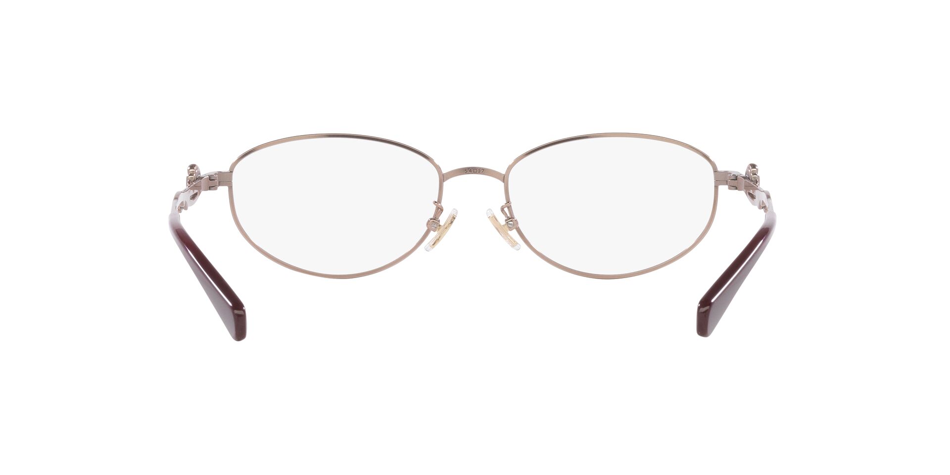 COACH | 玫瑰花束橢圓框眼鏡 |浪漫粉紫