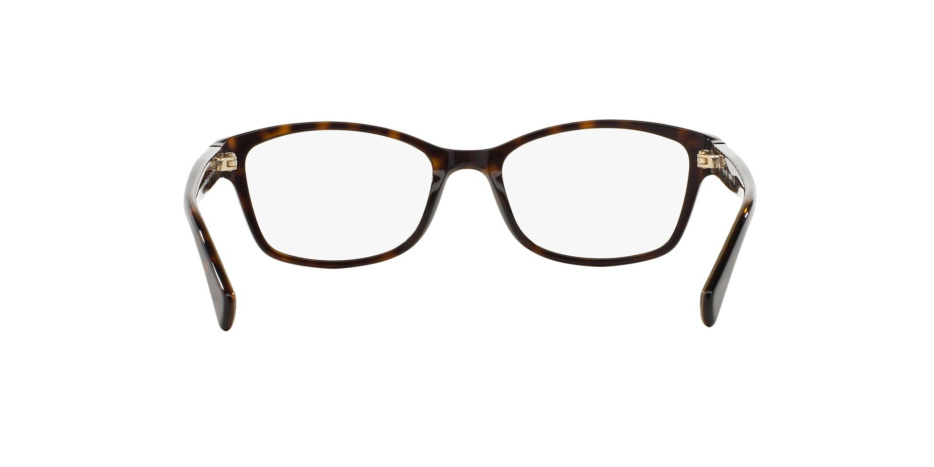 COACH | 經典滿版LOGO長方框眼鏡 |琥珀寶石