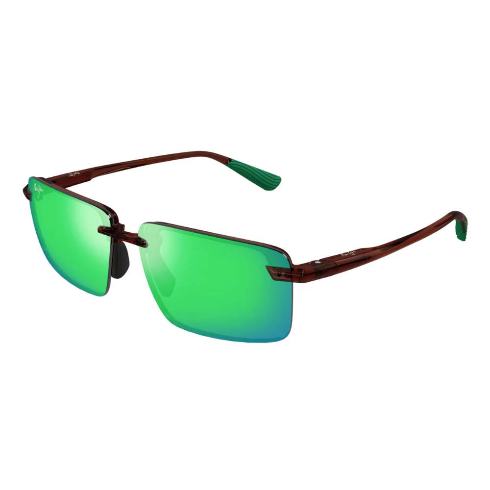 Maui Jim |海灘度假長方框太陽眼鏡 |耀眼綠