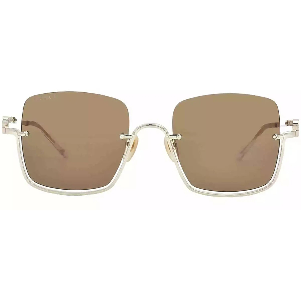 GUCCI | 倪妮同款半方框太陽眼鏡 |現代金