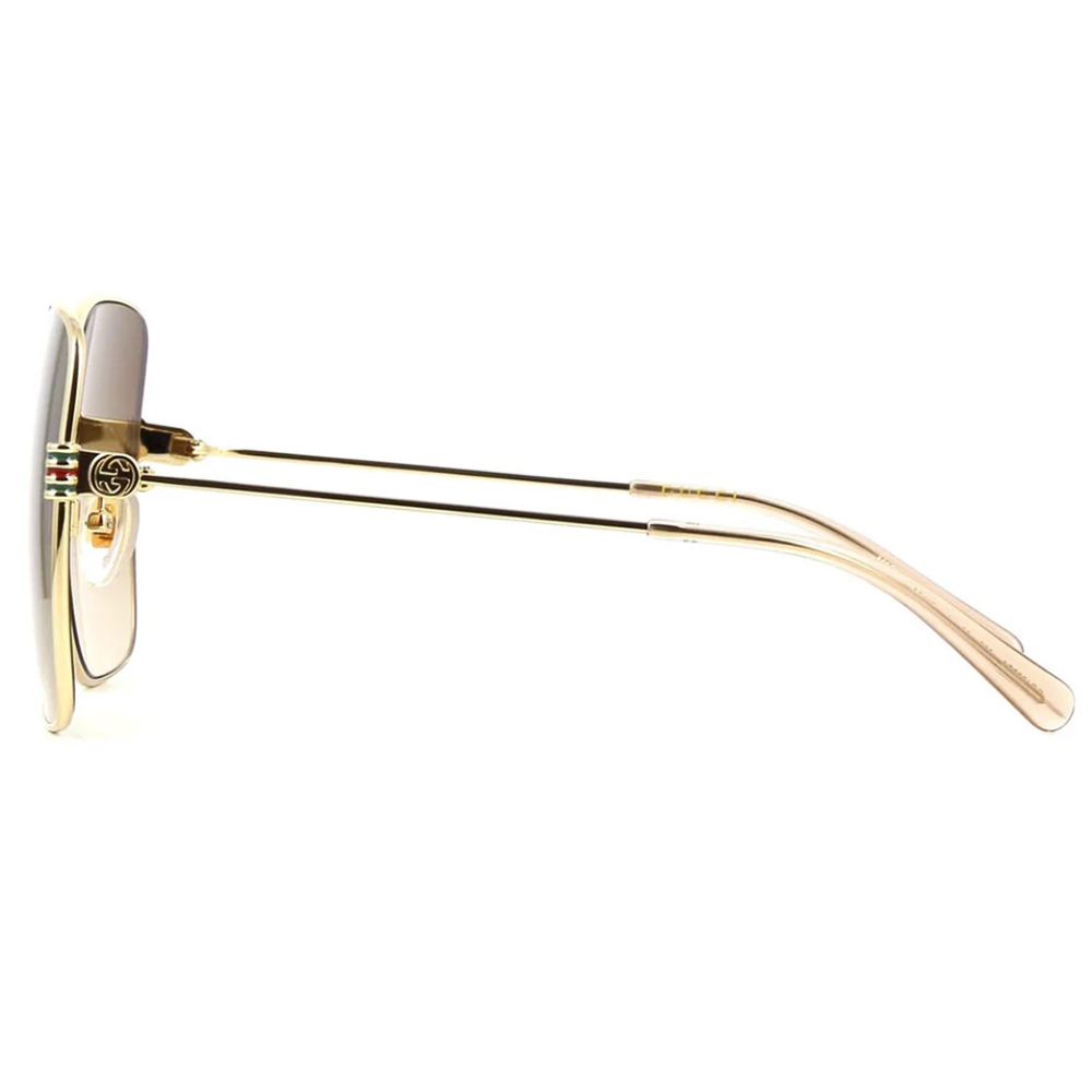 GUCCI | 天空秘境多邊框太陽眼鏡 |漸層茶色