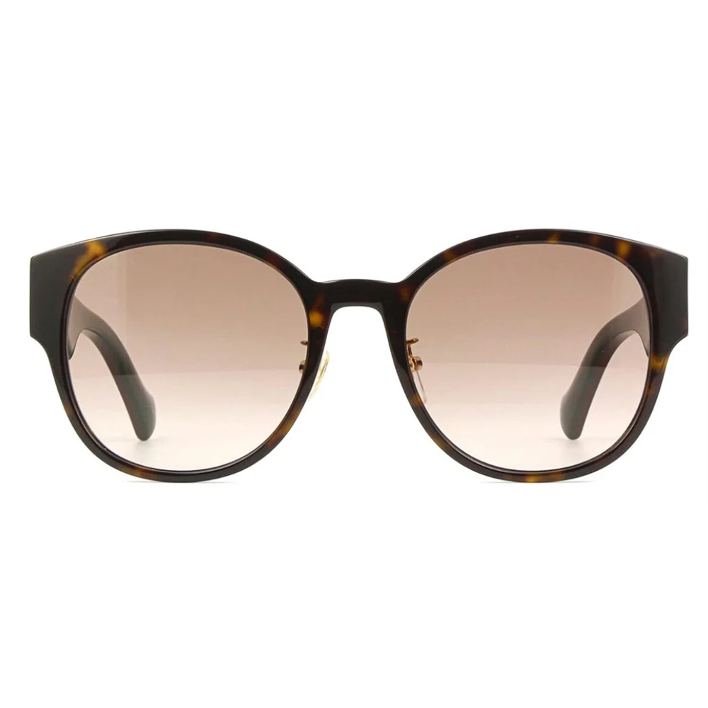 GUCCI | 雙G圓形膠框太陽眼鏡 | 時尚琥珀石