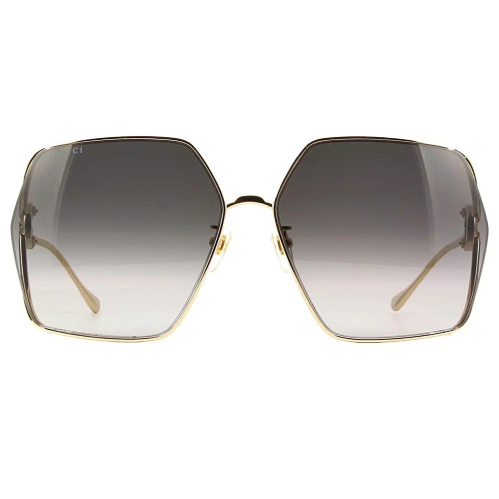 GUCCI | 雙槓風格多邊框太陽眼鏡 | 沉穩灰