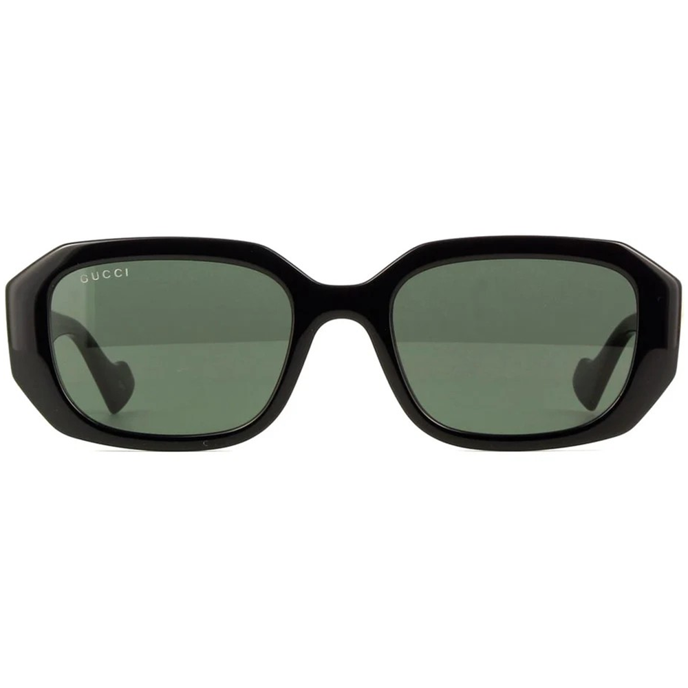 GUCCI | 迷人大G粗黑長方框太陽眼鏡 |星辰綠