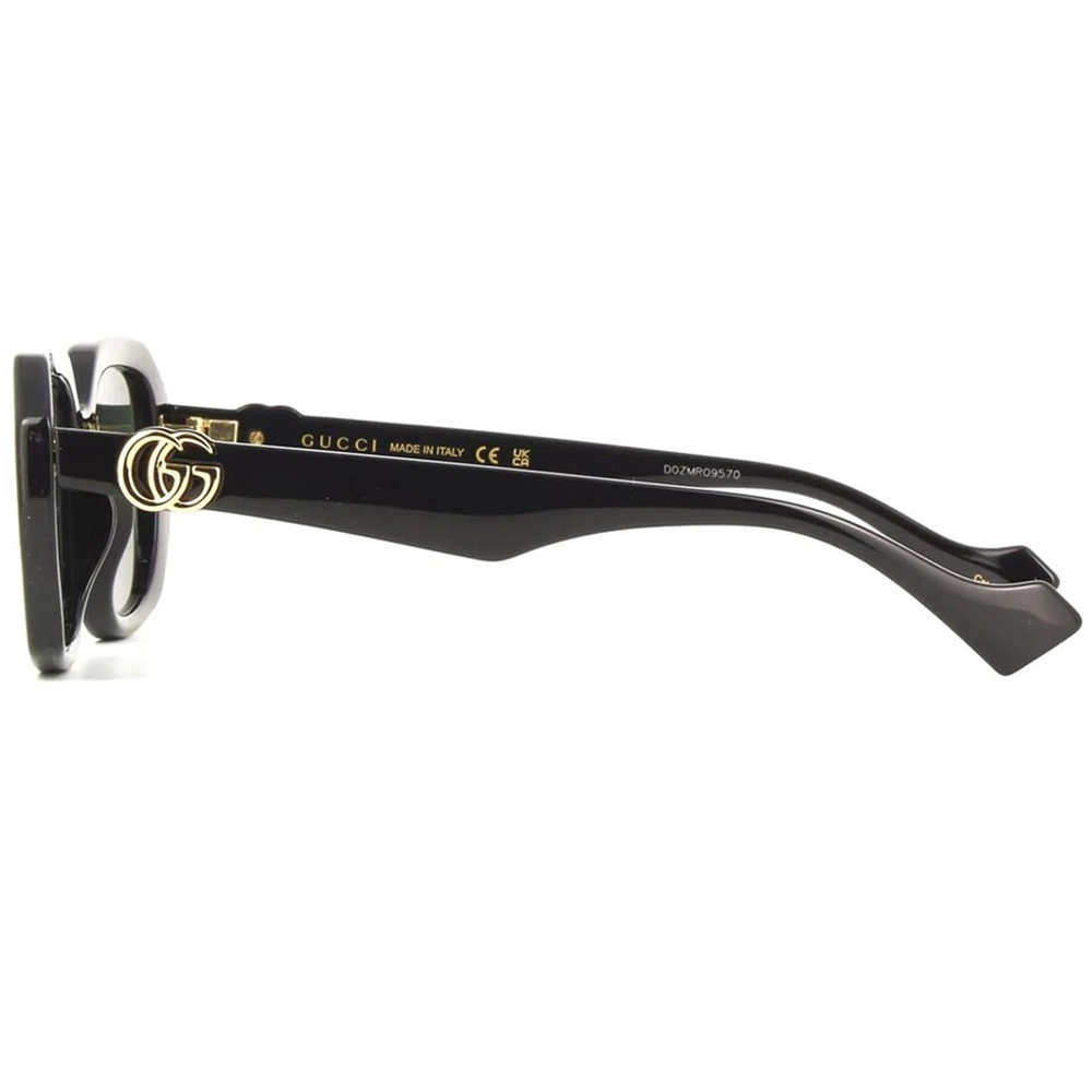 GUCCI | 迷人大G粗黑長方框太陽眼鏡 |星辰綠