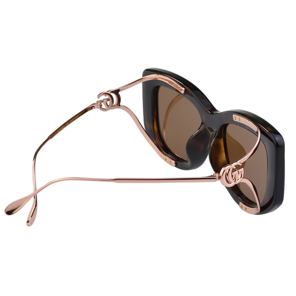 GUCCI | 復古文藝粗黑蝴蝶型太陽眼鏡 |懷舊玳瑁