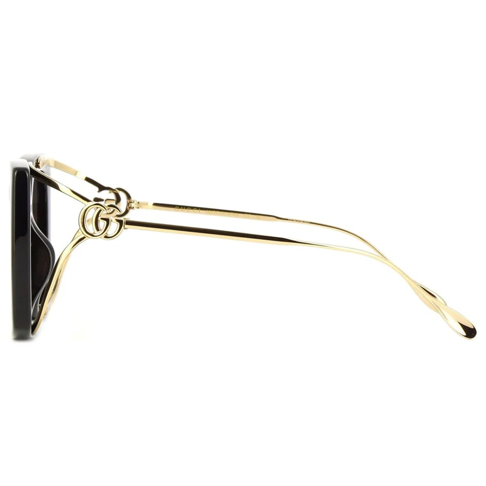 GUCCI | 精緻古典粗黑蝴蝶型太陽眼鏡 |古典黑金