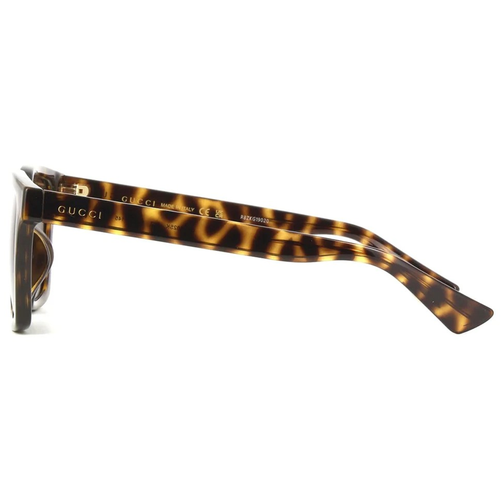 GUCCI | 簡約百搭粗黑方框太陽眼鏡 |潮流豹紋