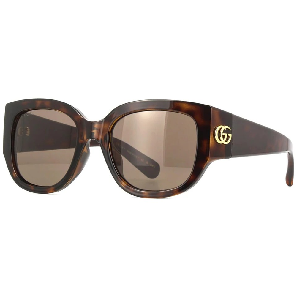 GUCCI | 曜影經典粗黑方框太陽眼鏡 |虎斑玳瑁