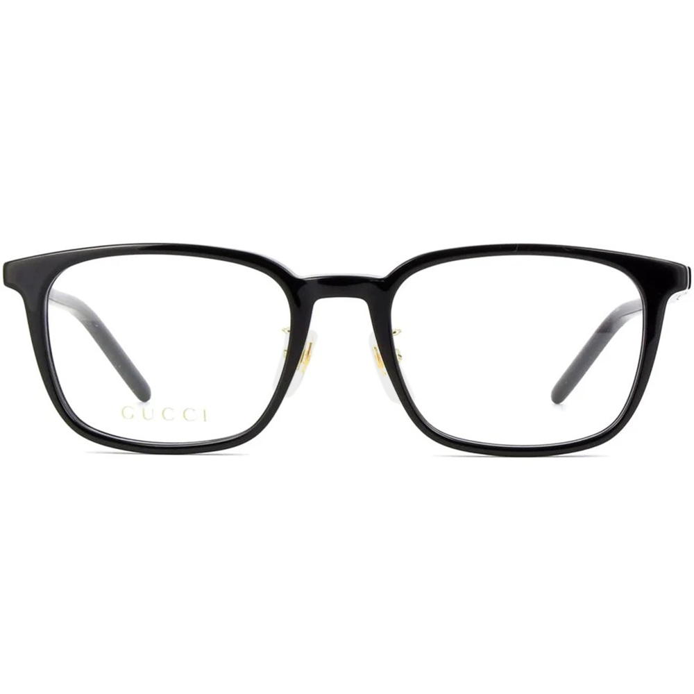 GUCCI | 古馳小紅標方框眼鏡 |經典黑