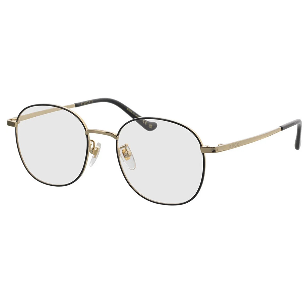 GUCCI | 高雅流光圓框眼鏡 |典雅黑金