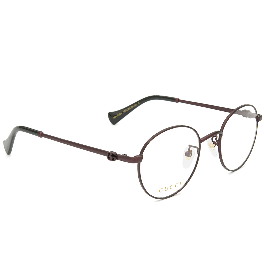 GUCCI | 智慧品格圓框眼鏡 |巧克棕/黑