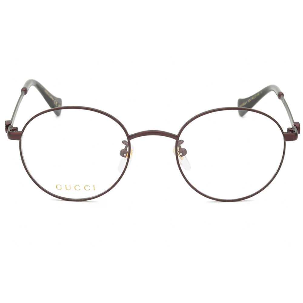 GUCCI | 智慧品格圓框眼鏡 |巧克棕/黑